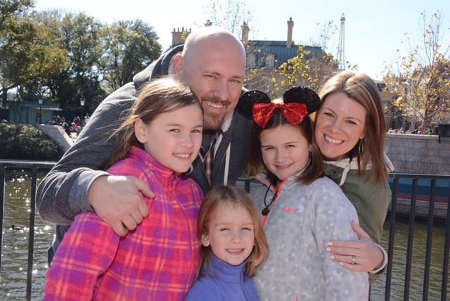 Jenny and family enjoying the Magical Kingdom