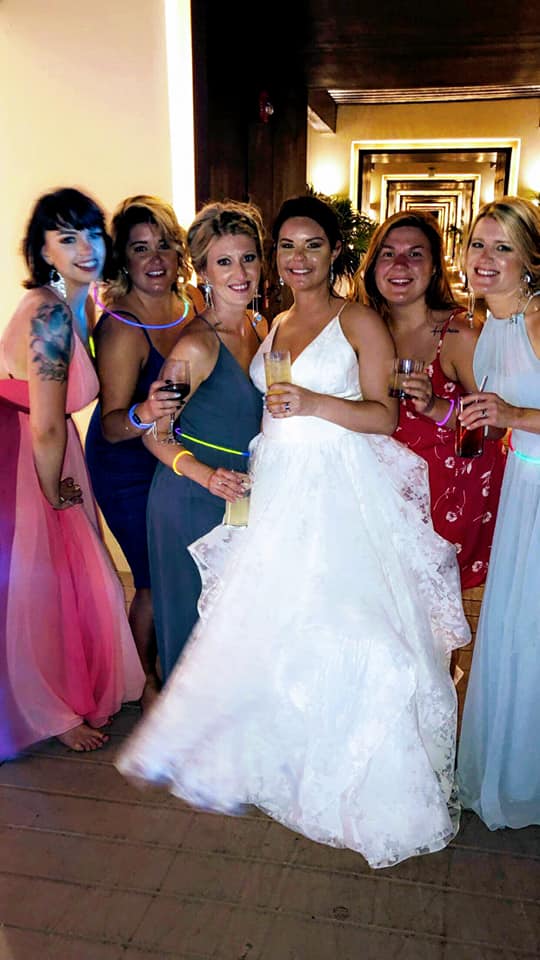 Bride and her girls