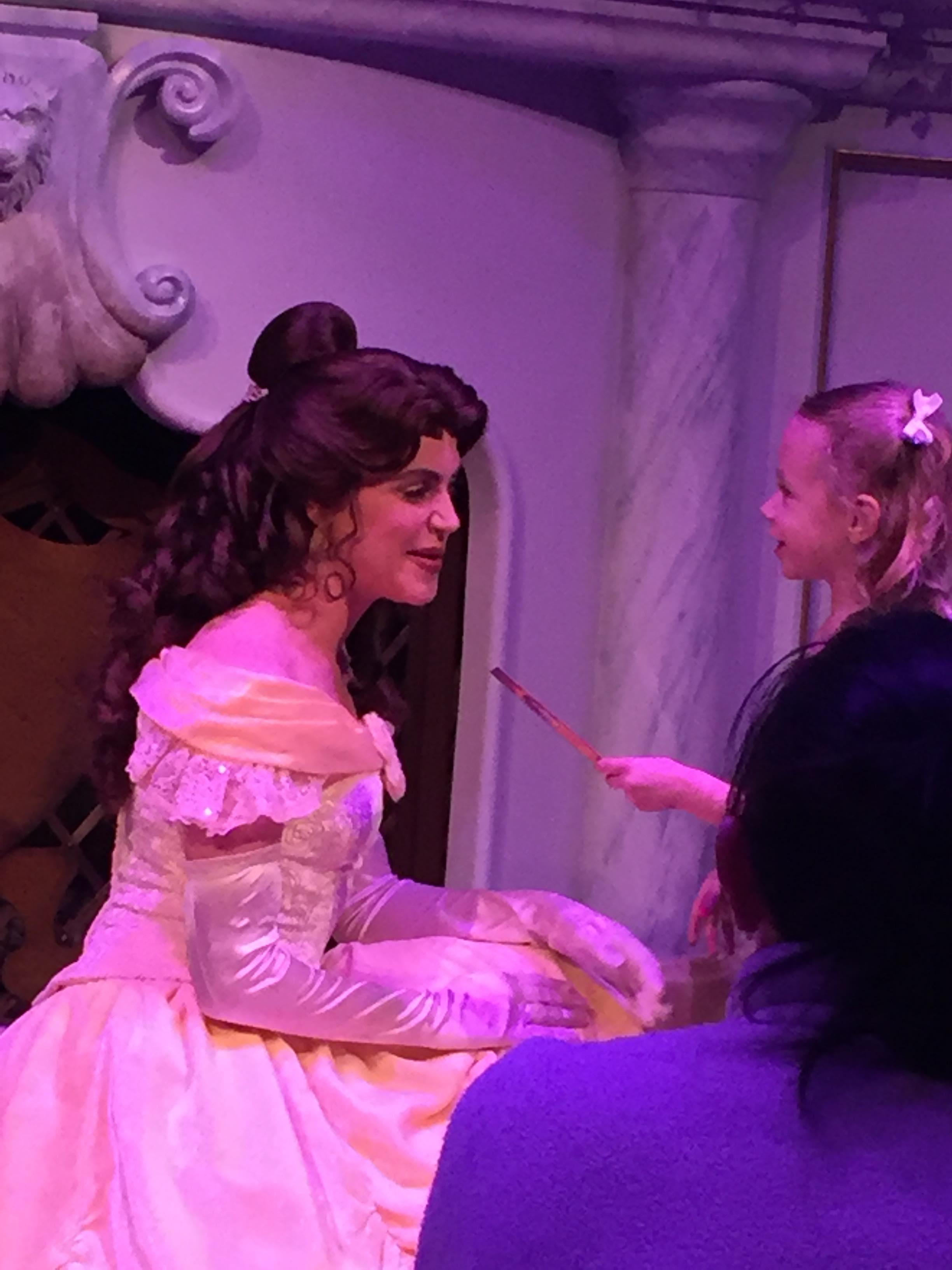 Just talking with Belle from Beauty and the Beast