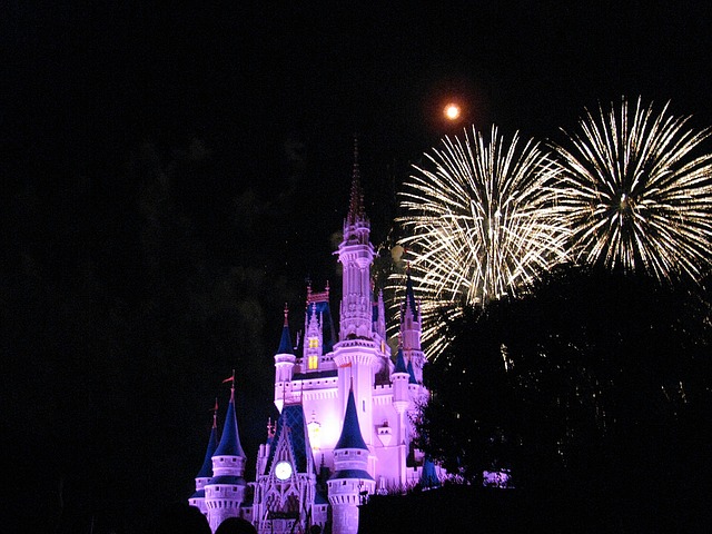 Cinderella's Castle with Fireworks